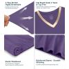 image:imageWiWi Viscose from Bamboo Pajamas Set for Women Super Soft Short Sleeve Cooling Summer Plus Size Pjs Sets Sleepwear S4XAlavender