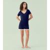 image:imageWiWi Viscose from Bamboo Pajamas Set for Women Super Soft Short Sleeve Cooling Summer Plus Size Pjs Sets Sleepwear S4XAnavy