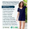 image:imageWiWi Viscose from Bamboo Pajamas Set for Women Super Soft Short Sleeve Cooling Summer Plus Size Pjs Sets Sleepwear S4XAnavy