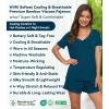 image:imageWiWi Viscose from Bamboo Pajamas Set for Women Super Soft Short Sleeve Cooling Summer Plus Size Pjs Sets Sleepwear S4XApeacock Blue