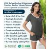 image:imageWiWi Viscose from Bamboo Pajamas Set for Women Super Soft Short Sleeve Cooling Summer Plus Size Pjs Sets Sleepwear S4XBiron Grey