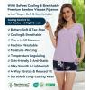 image:imageWiWi Viscose from Bamboo Pajamas Set for Women Super Soft Short Sleeve Cooling Summer Plus Size Pjs Sets Sleepwear S4XBlight PurplenavyFloral