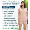 image:imageWiWi Viscose from Bamboo Pajamas Set for Women Super Soft Short Sleeve Cooling Summer Plus Size Pjs Sets Sleepwear S4XCblushpink Flowers