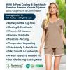image:imageWiWi Viscose from Bamboo Pajamas Set for Women Super Soft Short Sleeve Cooling Summer Plus Size Pjs Sets Sleepwear S4XCcamel