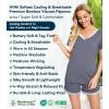 image:imageWiWi Viscose from Bamboo Pajamas Set for Women Super Soft Short Sleeve Cooling Summer Plus Size Pjs Sets Sleepwear S4XCdark Grey