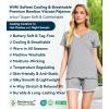 image:imageWiWi Viscose from Bamboo Pajamas Set for Women Super Soft Short Sleeve Cooling Summer Plus Size Pjs Sets Sleepwear S4XCheather Grey