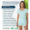 image:imageWiWi Viscose from Bamboo Pajamas Set for Women Super Soft Short Sleeve Cooling Summer Plus Size Pjs Sets Sleepwear S4XDaqua
