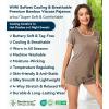 image:imageWiWi Viscose from Bamboo Pajamas Set for Women Super Soft Short Sleeve Cooling Summer Plus Size Pjs Sets Sleepwear S4XDcamel