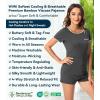 image:imageWiWi Viscose from Bamboo Pajamas Set for Women Super Soft Short Sleeve Cooling Summer Plus Size Pjs Sets Sleepwear S4XDcharcoal