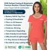 image:imageWiWi Viscose from Bamboo Pajamas Set for Women Super Soft Short Sleeve Cooling Summer Plus Size Pjs Sets Sleepwear S4XDcoral