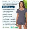 image:imageWiWi Viscose from Bamboo Pajamas Set for Women Super Soft Short Sleeve Cooling Summer Plus Size Pjs Sets Sleepwear S4XDdark Grey