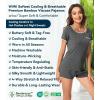 image:imageWiWi Viscose from Bamboo Pajamas Set for Women Super Soft Short Sleeve Cooling Summer Plus Size Pjs Sets Sleepwear S4XDdark Heather Grey