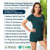 image:imageWiWi Viscose from Bamboo Pajamas Set for Women Super Soft Short Sleeve Cooling Summer Plus Size Pjs Sets Sleepwear S4XDpeacock Green