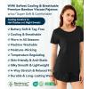 image:imageWiWi Viscose from Bamboo Pajamas Set for Women Super Soft Short Sleeve Cooling Summer Plus Size Pjs Sets Sleepwear S4XEblack