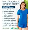 image:imageWiWi Viscose from Bamboo Pajamas Set for Women Super Soft Short Sleeve Cooling Summer Plus Size Pjs Sets Sleepwear S4XEbright Blue
