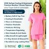 image:imageWiWi Viscose from Bamboo Pajamas Set for Women Super Soft Short Sleeve Cooling Summer Plus Size Pjs Sets Sleepwear S4XEraspberry Pink