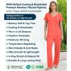 image:imageWiWi Womens Viscose from Bamboo Pajamas Set Short Sleeve Top with Pants Pjs Soft V Neck Sleepwear Lightweight Loungewear S3XAcoral