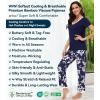 image:imageWiWi Womens Viscose from Bamboo Pajamas Set Short Sleeve Top with Pants Pjs Soft V Neck Sleepwear Lightweight Loungewear S3XAnavy Floral