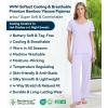image:imageWiWi Womens Viscose from Bamboo Pajamas Set Short Sleeve Top with Pants Pjs Soft V Neck Sleepwear Lightweight Loungewear S3XAtaro Purple