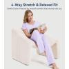 image:imageWiWi Womens Viscose from Bamboo Pajamas Set Short Sleeve Top with Pants Pjs Soft V Neck Sleepwear Lightweight Loungewear S3XAtaro Purple