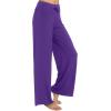 image:imageWiWi Bamboo Viscose Pajama Pants for Women Plus Size Cooling Pajamas Bottoms Wide Leg Lounge Super Soft Sweatpants S4XAlilac