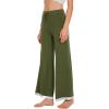 image:imageWiWi Bamboo Viscose Pajama Pants for Women Plus Size Cooling Pajamas Bottoms Wide Leg Lounge Super Soft Sweatpants S4XBarmy Green
