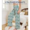 image:imageWiWi Bamboo Viscose Pajama Pants for Women Plus Size Cooling Pajamas Bottoms Wide Leg Lounge Super Soft Sweatpants S4XCgreen Leopard
