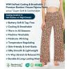 image:imageWiWi Bamboo Viscose Pajama Pants for Women Plus Size Cooling Pajamas Bottoms Wide Leg Lounge Super Soft Sweatpants S4XCleopard