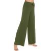 image:imageWiWi Bamboo Viscose Pajama Pants for Women Plus Size Cooling Pajamas Bottoms Wide Leg Lounge Super Soft Sweatpants S4XAarmy Green