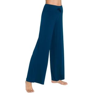 image:imageWiWi Bamboo Viscose Pajama Pants for Women Plus Size Cooling Pajamas Bottoms Wide Leg Lounge Super Soft Sweatpants S4XAink Blue