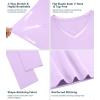image:imageWiWi Bamboo Viscose Nightgowns for Women Cool Sleep Shirt Super Soft Long Sleeve Lightweight Plus Size Nightshirt S4XAlight Purple