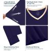 image:imageWiWi Bamboo Viscose Nightgowns for Women Cool Sleep Shirt Super Soft Long Sleeve Lightweight Plus Size Nightshirt S4XAnavy