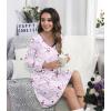 image:imageWiWi Bamboo Viscose Nightgowns for Women Cool Sleep Shirt Super Soft Long Sleeve Lightweight Plus Size Nightshirt S4XApeony on Gray