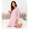 image:imageWiWi Bamboo Viscose Nightgowns for Women Cool Sleep Shirt Super Soft Long Sleeve Lightweight Plus Size Nightshirt S4XApink