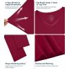 image:imageWiWi Bamboo Viscose Nightgowns for Women Cool Sleep Shirt Super Soft Long Sleeve Lightweight Plus Size Nightshirt S4XAwine