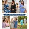 image:imageWiWi Bamboo Viscose Nightgowns for Women Cool Sleep Shirt Super Soft Long Sleeve Lightweight Plus Size Nightshirt S4XAwine Red