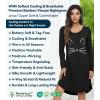 image:imageWiWi Bamboo Viscose Nightgowns for Women Cool Sleep Shirt Super Soft Long Sleeve Lightweight Plus Size Nightshirt S4XBblackCat