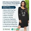 image:imageWiWi Bamboo Viscose Nightgowns for Women Cool Sleep Shirt Super Soft Long Sleeve Lightweight Plus Size Nightshirt S4XBblackEye