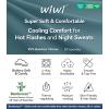 image:imageWiWi Bamboo Viscose Nightgowns for Women Cool Sleep Shirt Super Soft Long Sleeve Lightweight Plus Size Nightshirt S4XBvintage IndigoCat