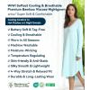 image:imageWiWi Bamboo Viscose Nightgowns for Women Soft Long Sleeve Sleep Shirt Nightshirts Cooling Pajamas Sleepwear S4XAaqua