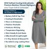 image:imageWiWi Bamboo Viscose Nightgowns for Women Soft Long Sleeve Sleep Shirt Nightshirts Cooling Pajamas Sleepwear S4XAdark Heather Grey