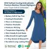 image:imageWiWi Bamboo Viscose Nightgowns for Women Soft Long Sleeve Sleep Shirt Nightshirts Cooling Pajamas Sleepwear S4XAprussian Blue