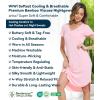 image:imageWiWi Bamboo Viscose Nightgowns for Women Soft Long Sleeve Sleep Shirt Nightshirts Cooling Pajamas Sleepwear S4XBpink