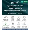 image:imageWiWi Bamboo Viscose Nightgowns for Women Soft Long Sleeve Sleep Shirt Nightshirts Cooling Pajamas Sleepwear S4XEpeacock Green