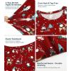 image:imageWiWi Bamboo Viscose Pajama Set for Women Super Soft Long Sleeve Top with Pants Loungewear Cooling 2 Piece Pjs Sets SXXLAchristmas Elk on Red