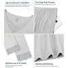 image:imageWiWi Bamboo Viscose Pajamas Sets for Women Lace Trim Long Sleeve Sleepwear Lounge Sets Plus Size Pjs with pockets S4XAash Grey