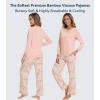 image:imageWiWi Bamboo Viscose Pajamas Sets for Women Lace Trim Long Sleeve Sleepwear Lounge Sets Plus Size Pjs with pockets S4XAblushpink Flowers