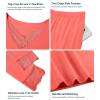 image:imageWiWi Bamboo Viscose Pajamas Sets for Women Lace Trim Long Sleeve Sleepwear Lounge Sets Plus Size Pjs with pockets S4XAcoral