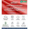 image:imageWiWi Bamboo Viscose Pajamas Sets for Women Lace Trim Long Sleeve Sleepwear Lounge Sets Plus Size Pjs with pockets S4XAcoral