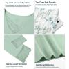 image:imageWiWi Bamboo Viscose Pajamas Sets for Women Lace Trim Long Sleeve Sleepwear Lounge Sets Plus Size Pjs with pockets S4XAsage Greengreen Leaf